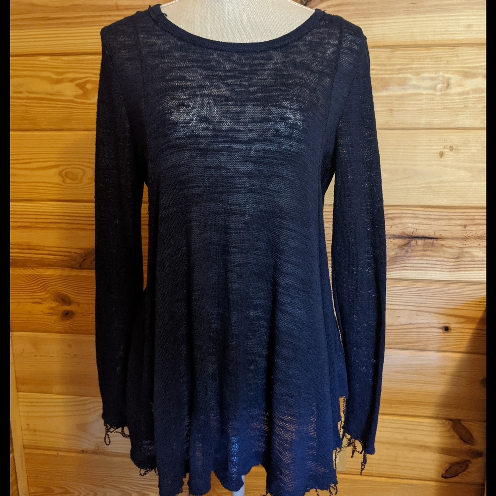 By Together You & I sweater sz medium L1124 navy